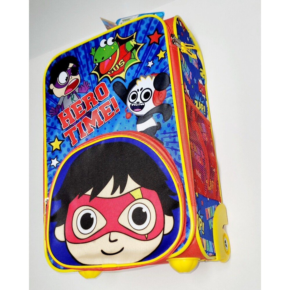 NWT Ryan's World Kids Carry-On Luggage With Wheels 20" Softside Trolley Suitcase - Picture 6 of 16